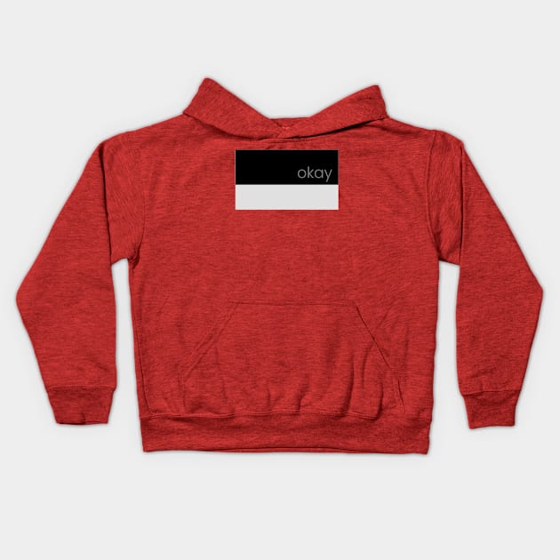 Colorblock Okay Kids Hoodie by Emma Lorraine Aspen